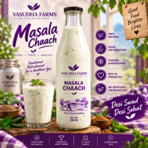 Masala Chaach Glass Bottle |1000ml